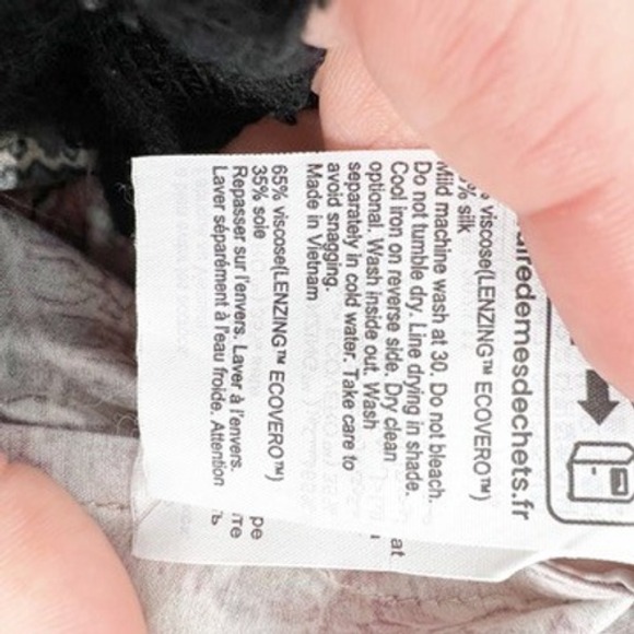 All Saints Paisley Print Layered Ruffle Shorts Womens US 2 - Picture 6 of 6